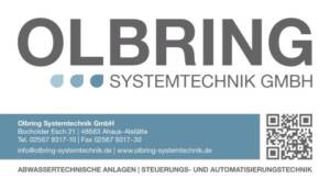 Logo und Kontaktdaten von der Firma Olbring Systemtechnik GmbH
