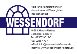 Logo und Kontaktdaten von der Firma Wessendorf